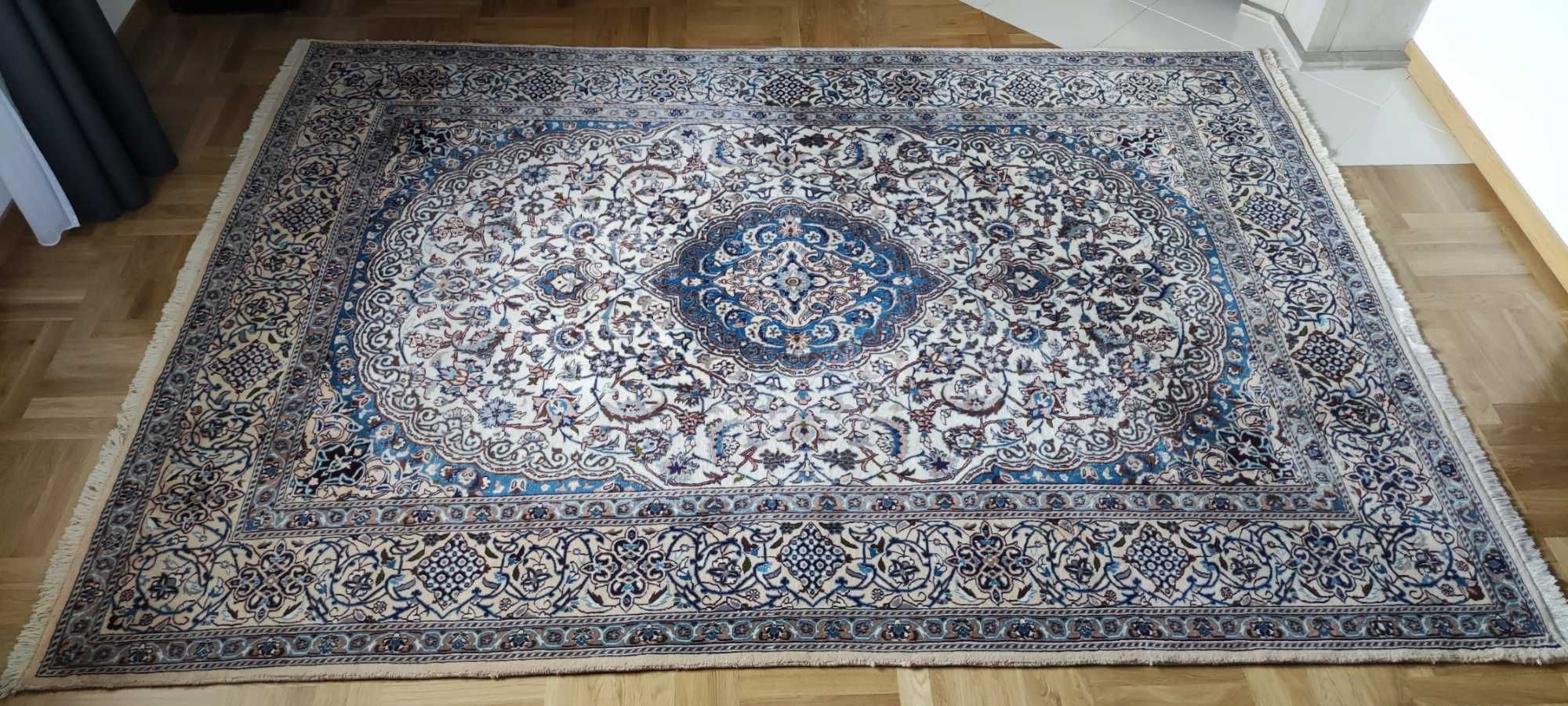 Nain, ręcznie tkany irański dywan wełniany 350/250