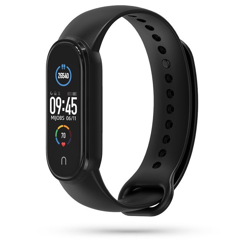 Pasek Gumowy Opaska do Amazfit Band 5 czarny