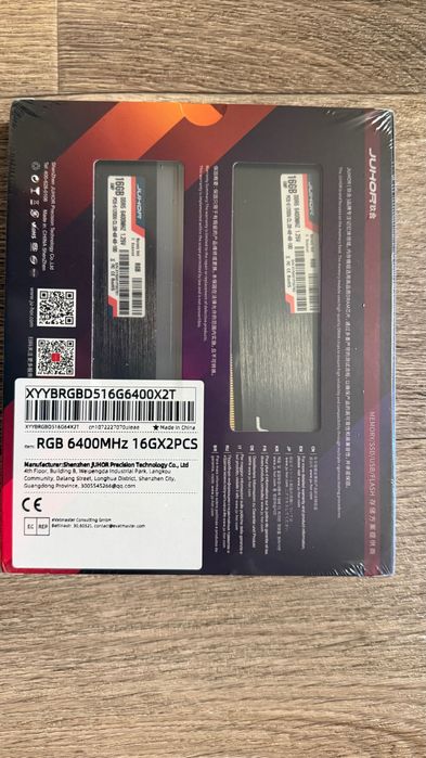 Оперативна память Juhor 32gb ddr5 6400 16x2