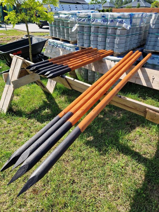 Paliki do drzewek 6x250 oraz 6x140cm (strugane i frezowane)