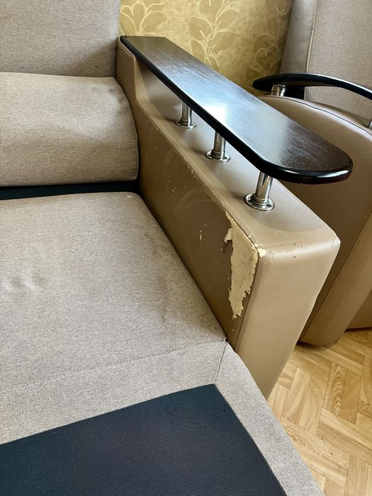 Диван вперед и кресло