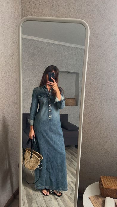 Джинсова сукня Zara розмір xs