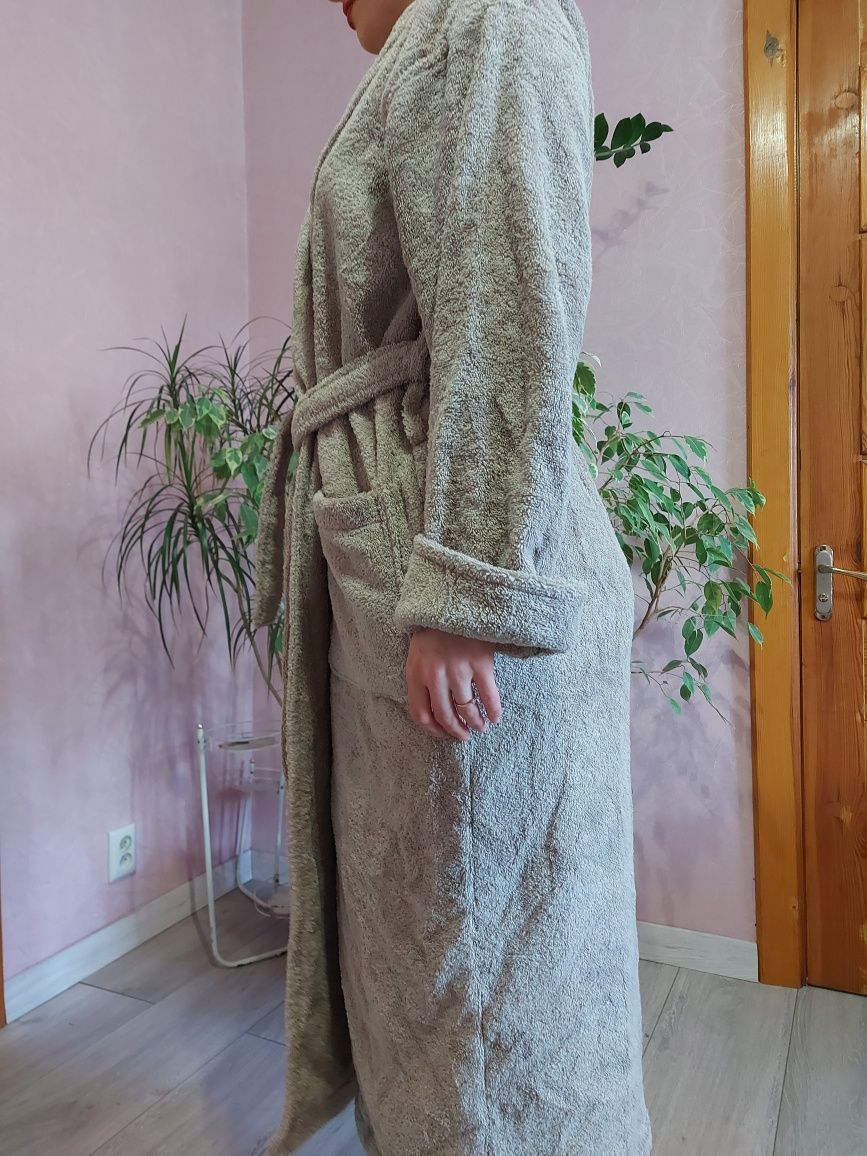Чоловічий халат, великого розміру 2хл, з поясом, виробництво Турція