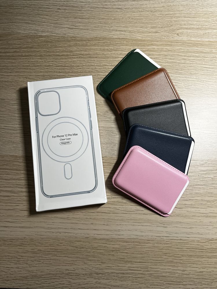 Capa+Carteira Magsafe para iPhone 12/13/14/15/16 Mini Pro Plus Pro Max