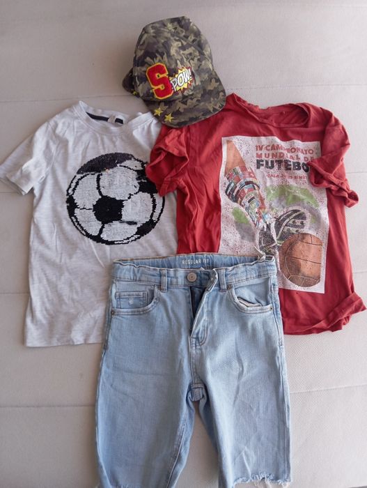 Zestaw letni dla chłopca hm i zara