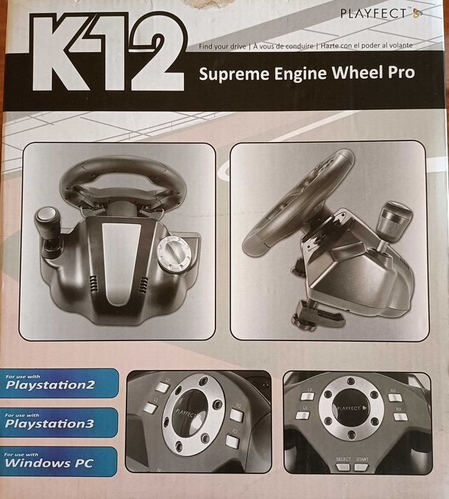 Volante e pedais PlayFect Professional Gaming