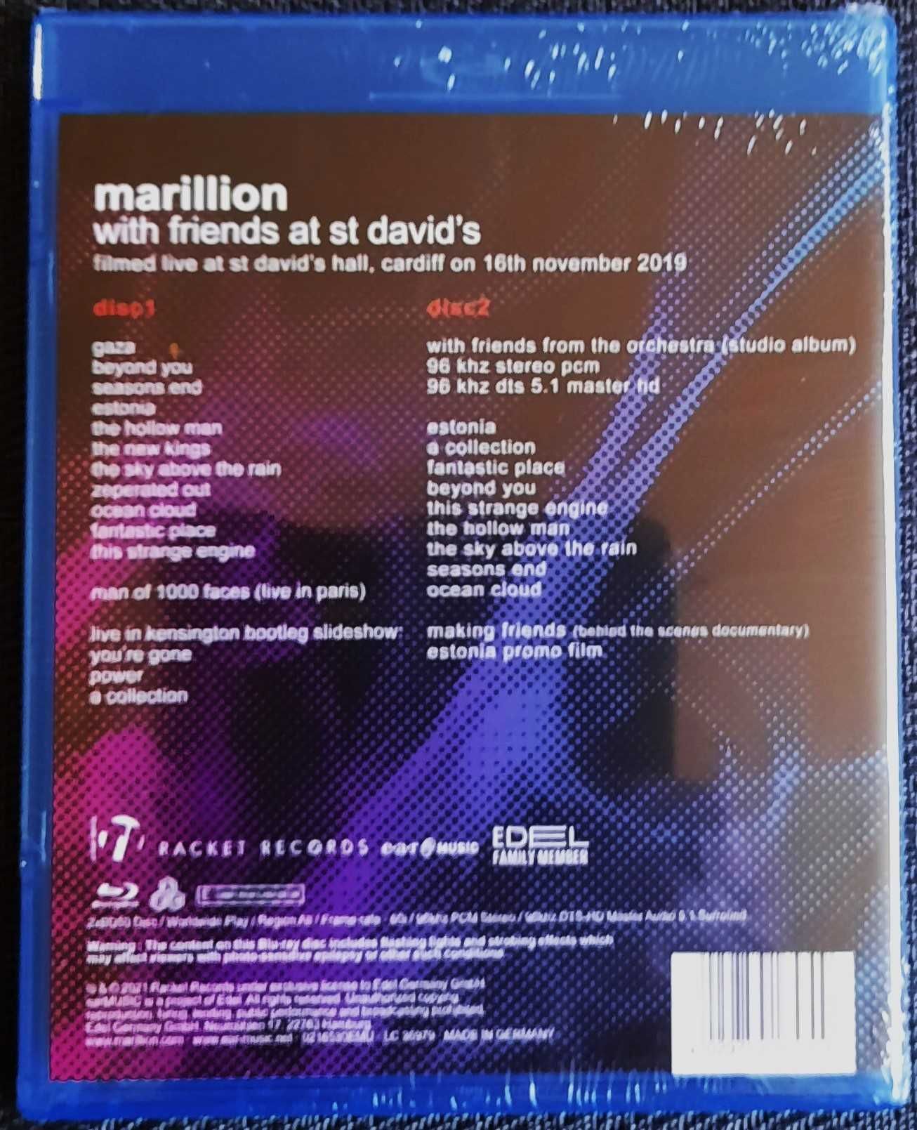 Polecam Podwójny Album MARILLION - With Friends At St. David s Blu-Ray