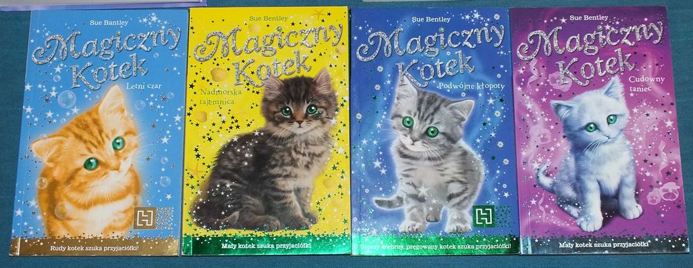Magiczny kotek Sue Bentley Zestaw 8 książek w super stanie