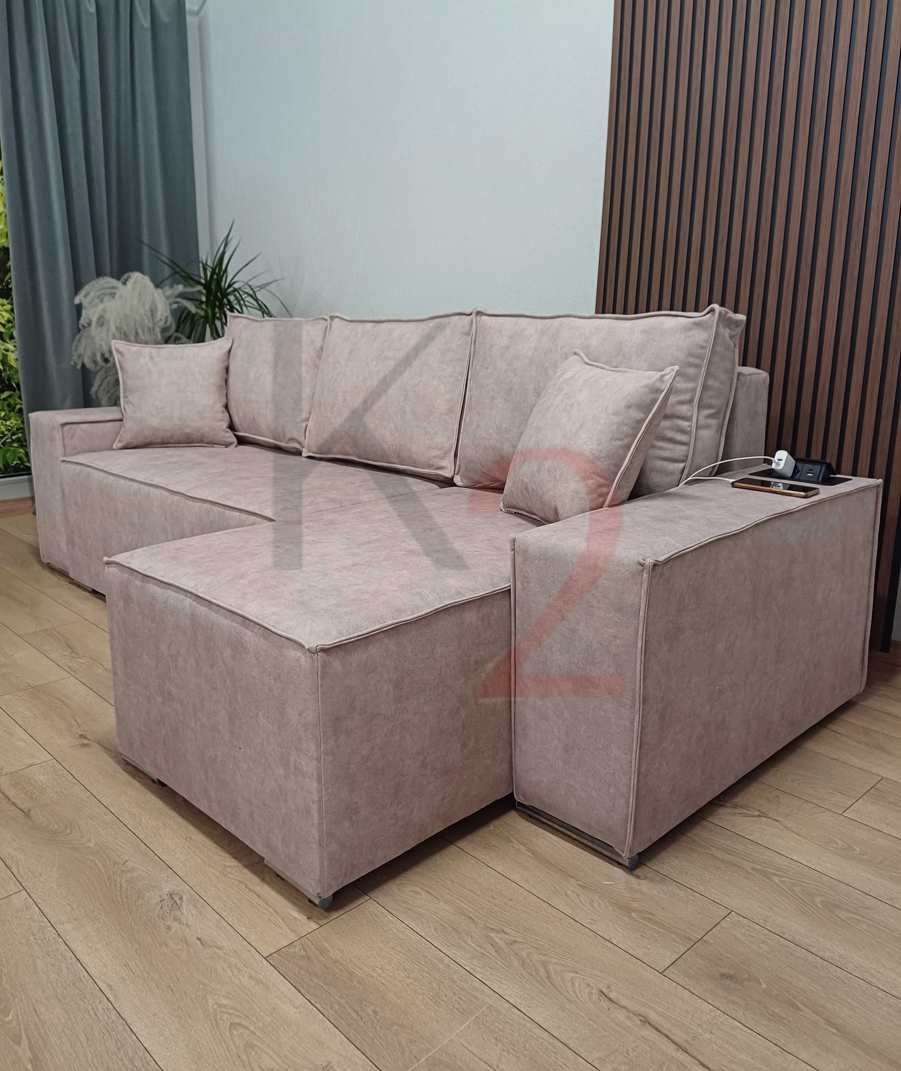 Narożnik FABIO sofa rogówka USB kanapa młodzieżowa hotelowa + GRATIS