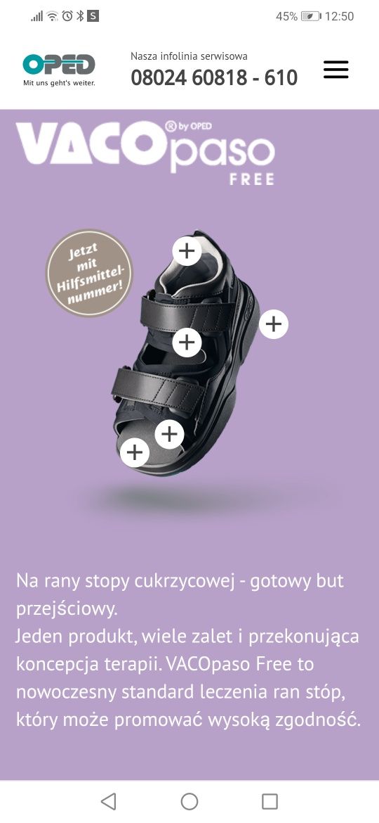 But ortopedyczny- stopa cukrzycowa Vaco paso free r. 39-40