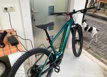 Bicicleta Rockrider BTT elétrica semirrígida 29" E-EXPL 700 Verde
