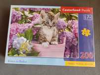 Nowe puzzle kot w wiaderku