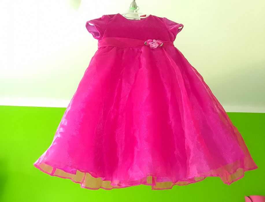 Piękna różowa sukienka dla księżniczki 5 6 lat na bal karnawałowy