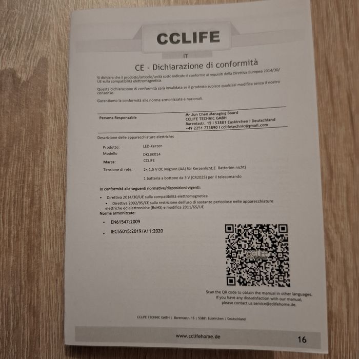 Złote szklane świece LED z pilotem