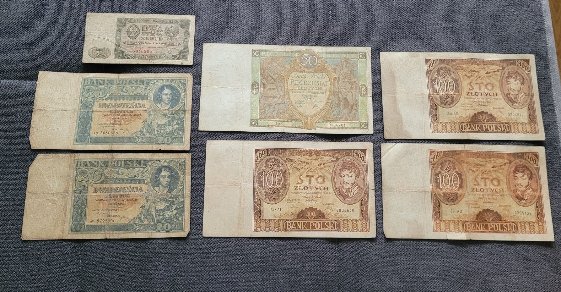 Zestaw banknotów PL - kolekcjonerskich