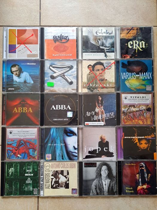 Oryginalne płyty CD, Abba, Amy Winehouse, Perfect, Możdżer i Jopek itp
