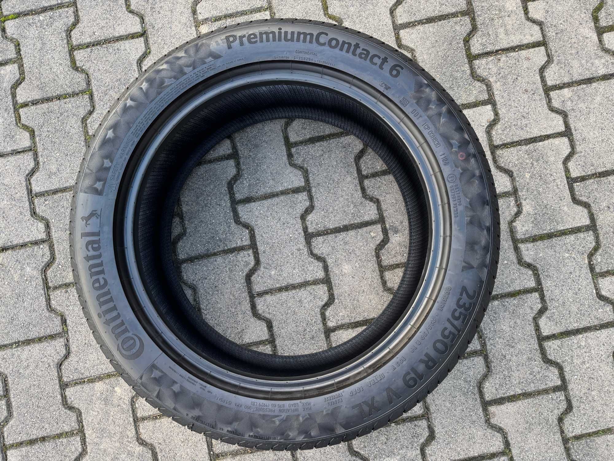4x Nowe opony letnie 235/50r19 103V XL CONTINENTAL Premium 6 (2024r)