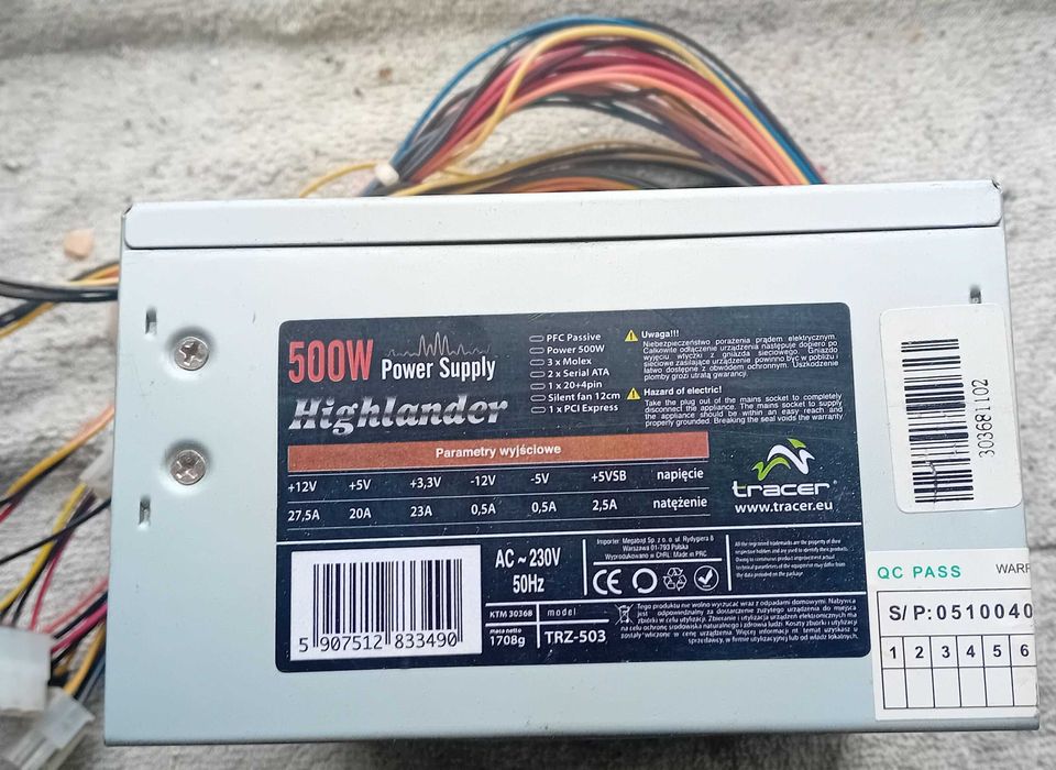 zasilacz Tracer - 500W