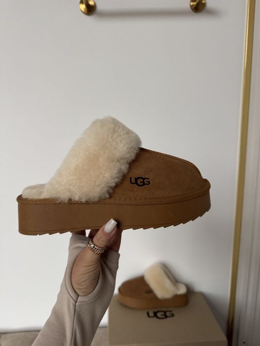 Капці тапочки ugg натуральна овчина замша коробка всі лого фото вживу
