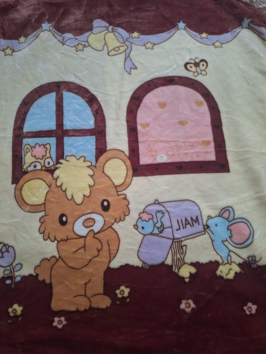 Дитяча велюрова ковдра-плед  Плед в ліжечко Ковдра в коляску