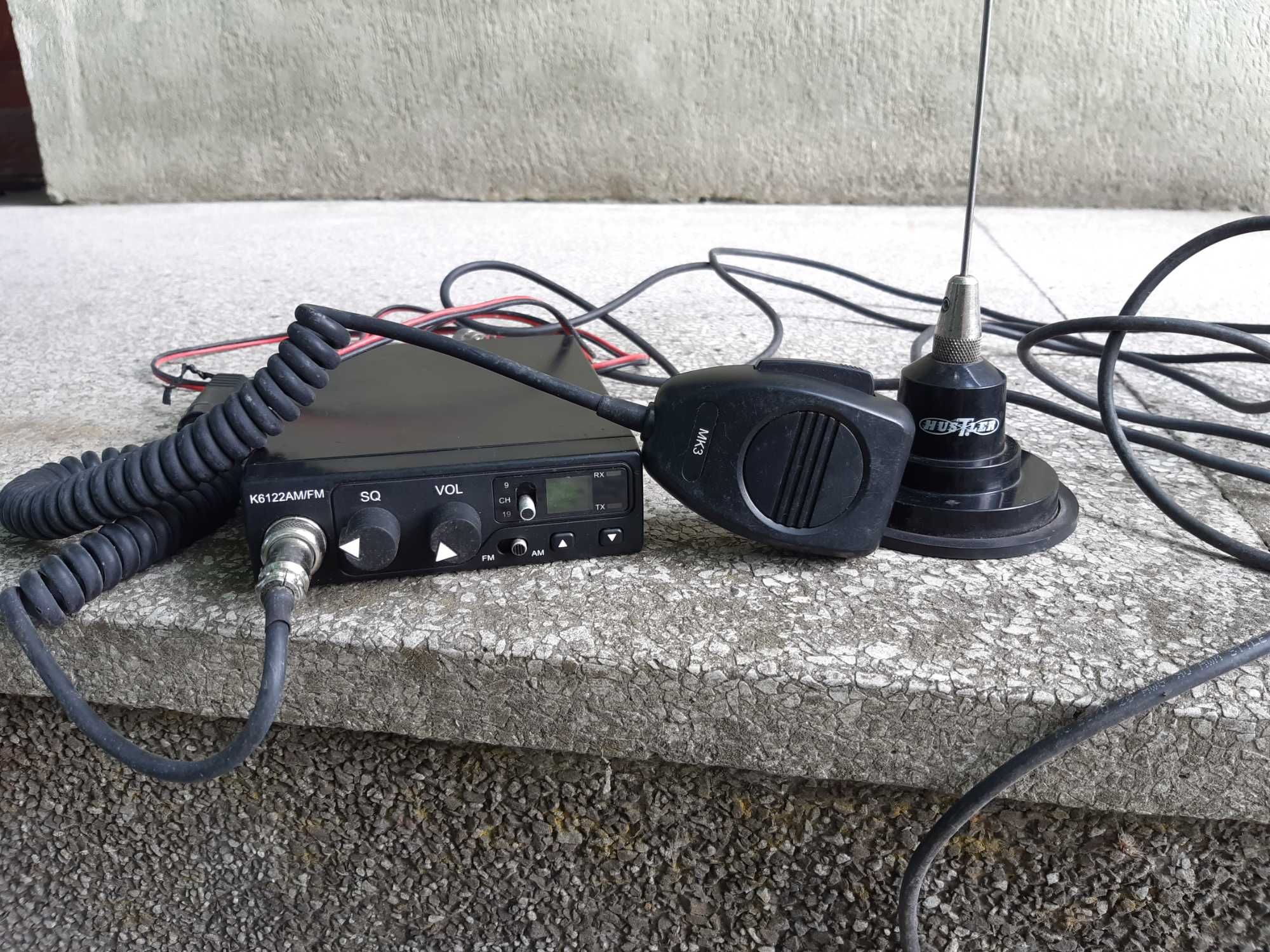 CB radio ONWA MK3 K6122 AM/FM + antena Hustler IC100