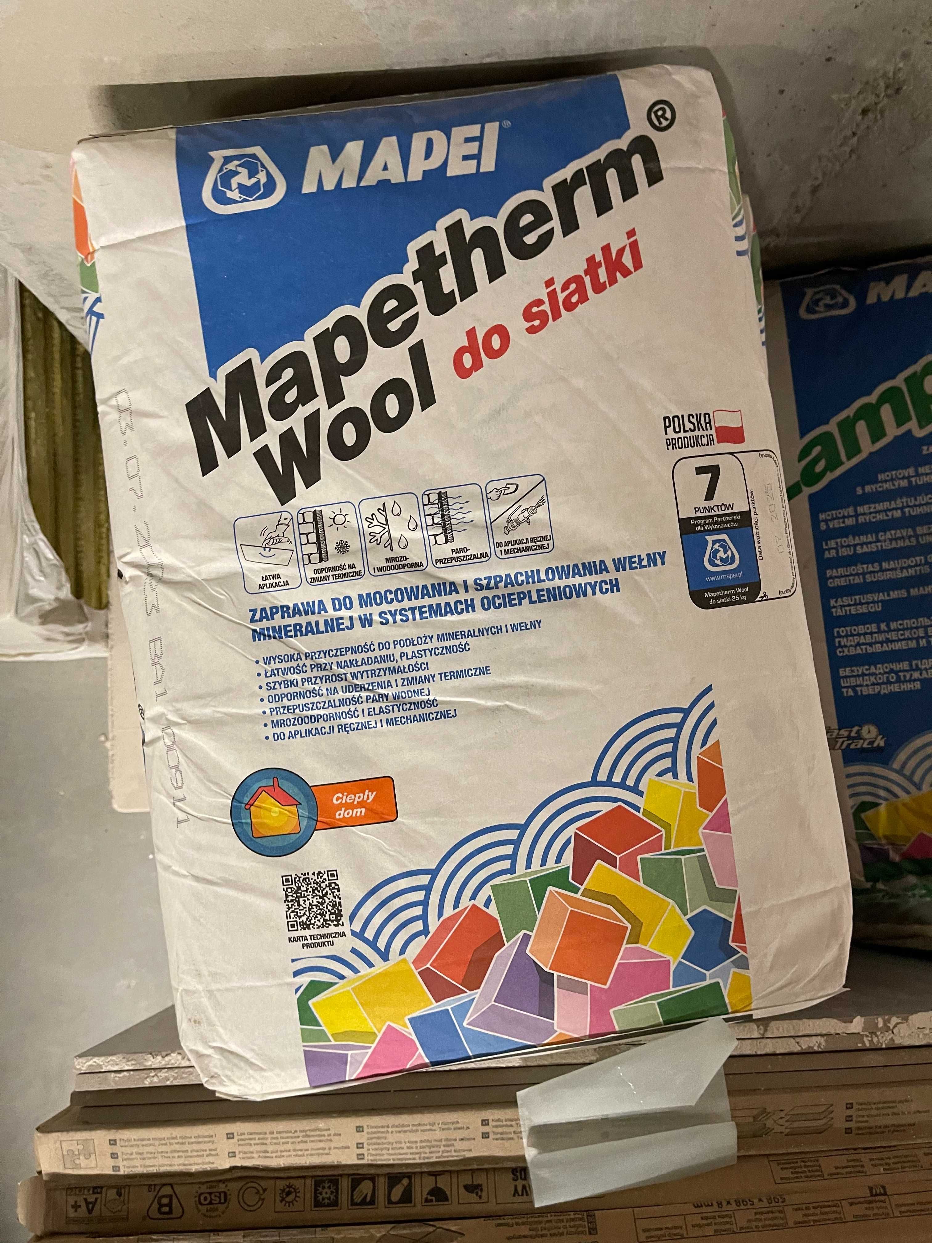 Zaprawa MAPEI Mapetherm Wool do siatki 25kg