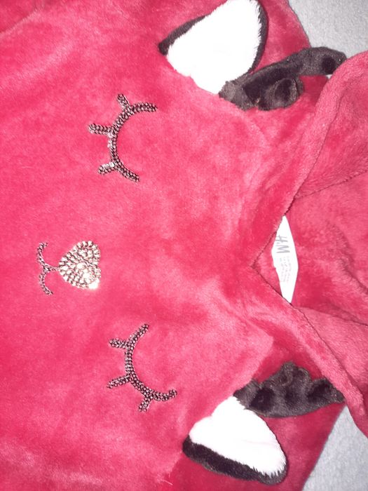 Sukienka h&m r. 110-116, 4-6 tunika pluszowa święta mikołaj