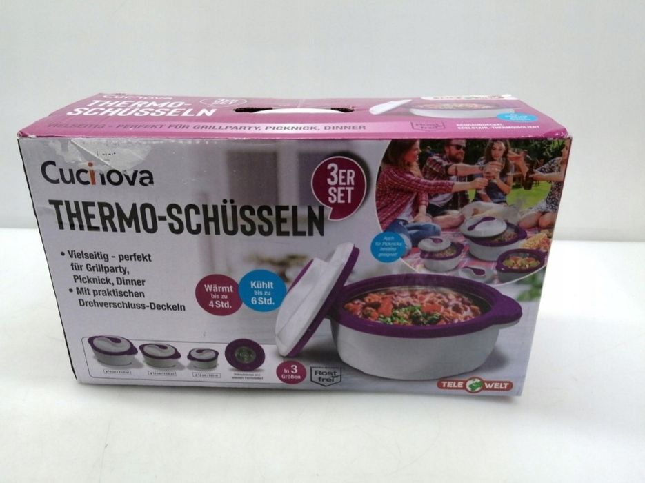 Termos Obiadowy że Stali Nierdzewnej 2 Pojemniki. Czytaj Opis