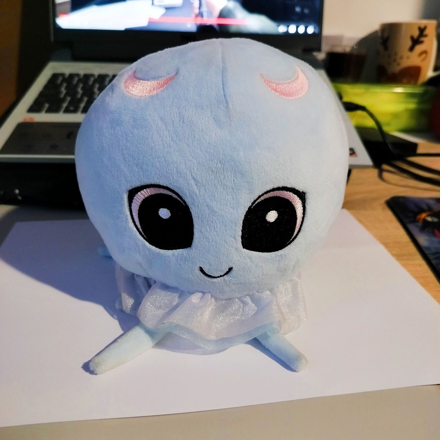 Meduza Milena jellyfish maskotka pluszak pluszowa zabawka niebieska