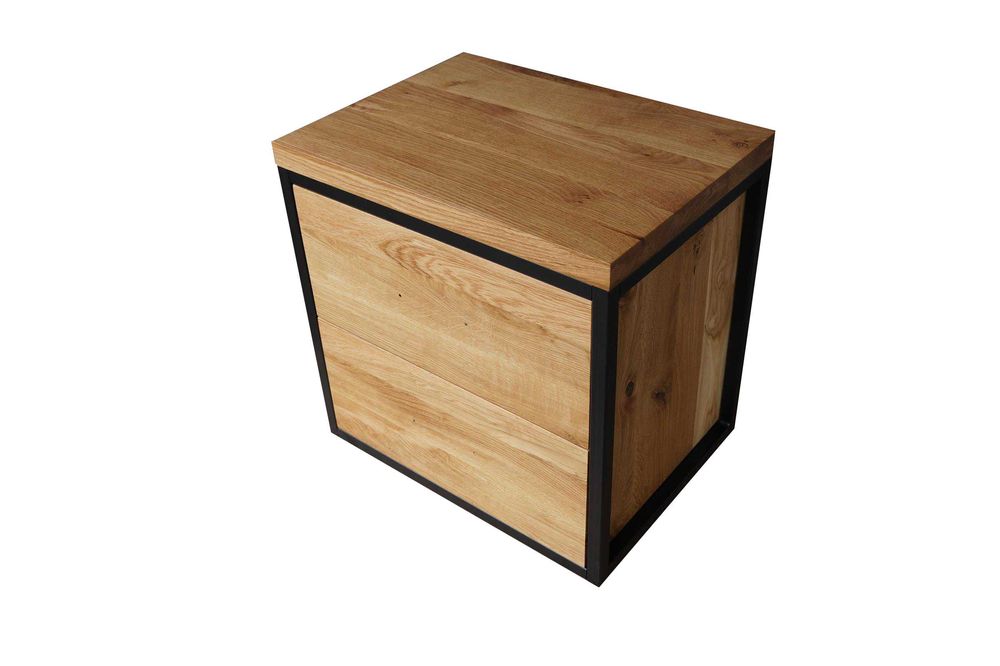 Szafka pod umywalkę wisząca lity dąb 60 cm