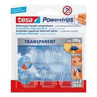 Haczyki samoprzylepne do ozdób tesa POWERSTRIPS 5 szt. przezroczyste