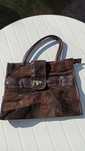 Duża skórzana torba brązowa naturalna skóra leather