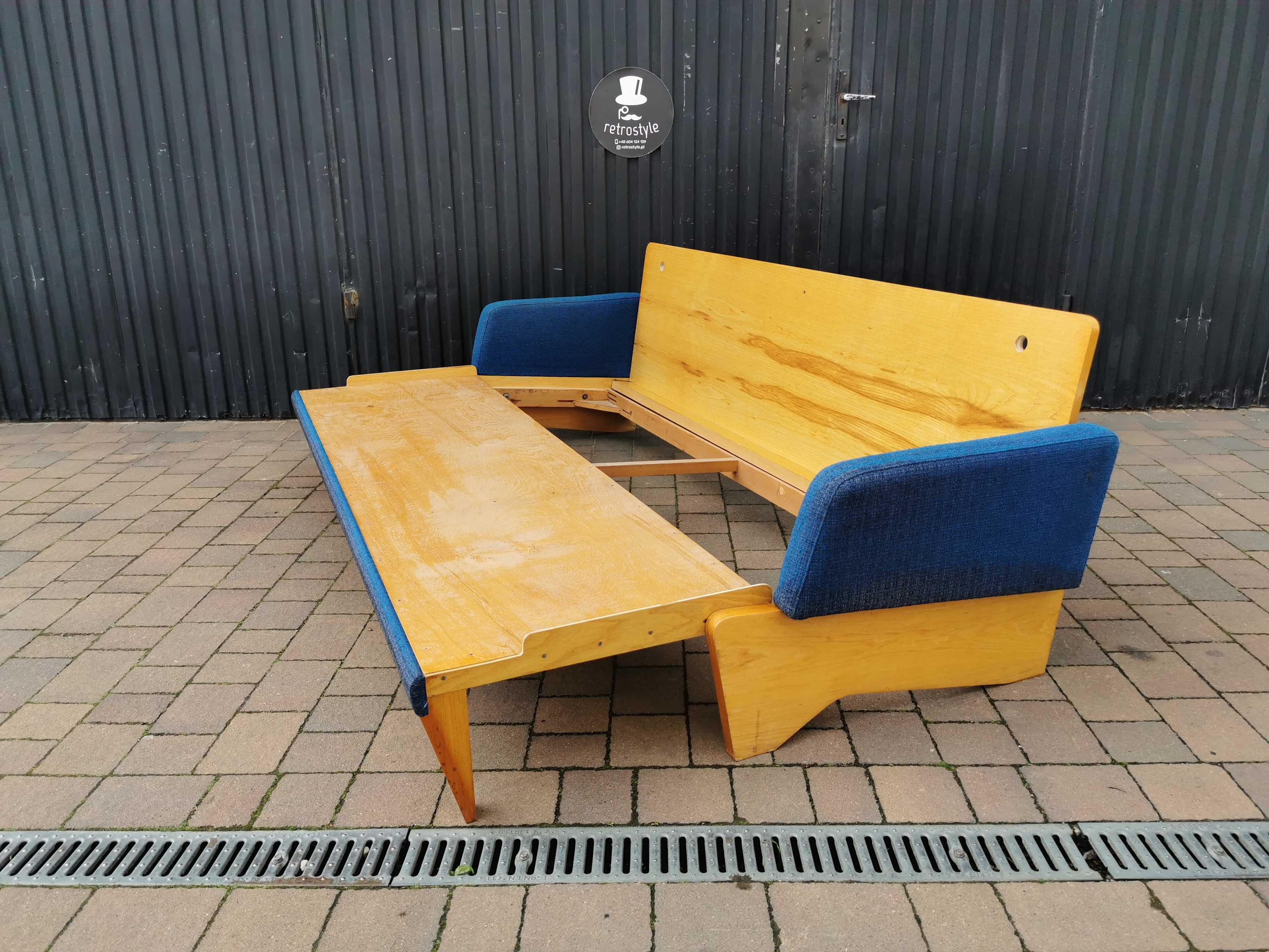 Sofa, kanapa rozsuwana JITONA, Czechosłowacja '60-'70 Design, PRL