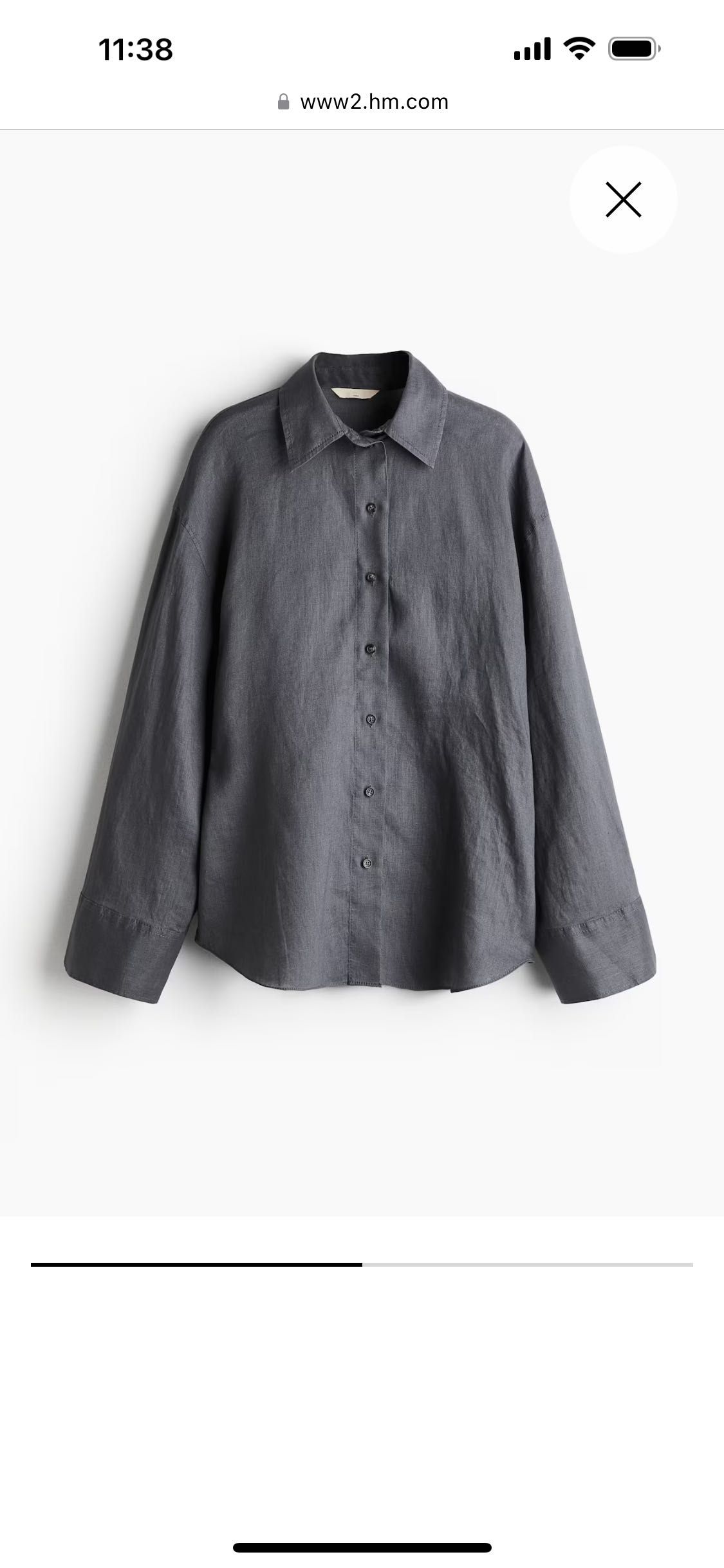Сорочка нова H&M льон