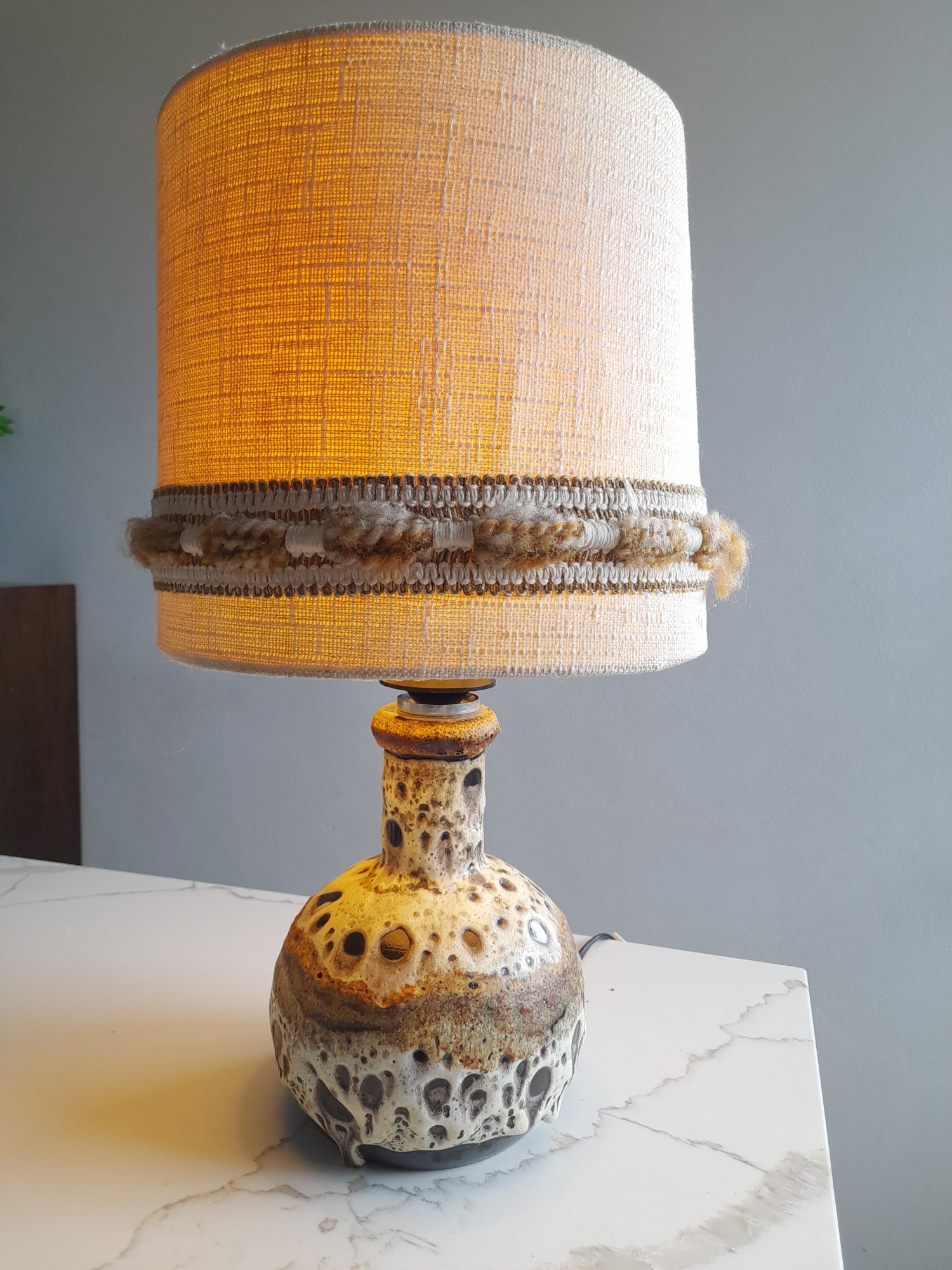 Lampa fat lava ceramiczna