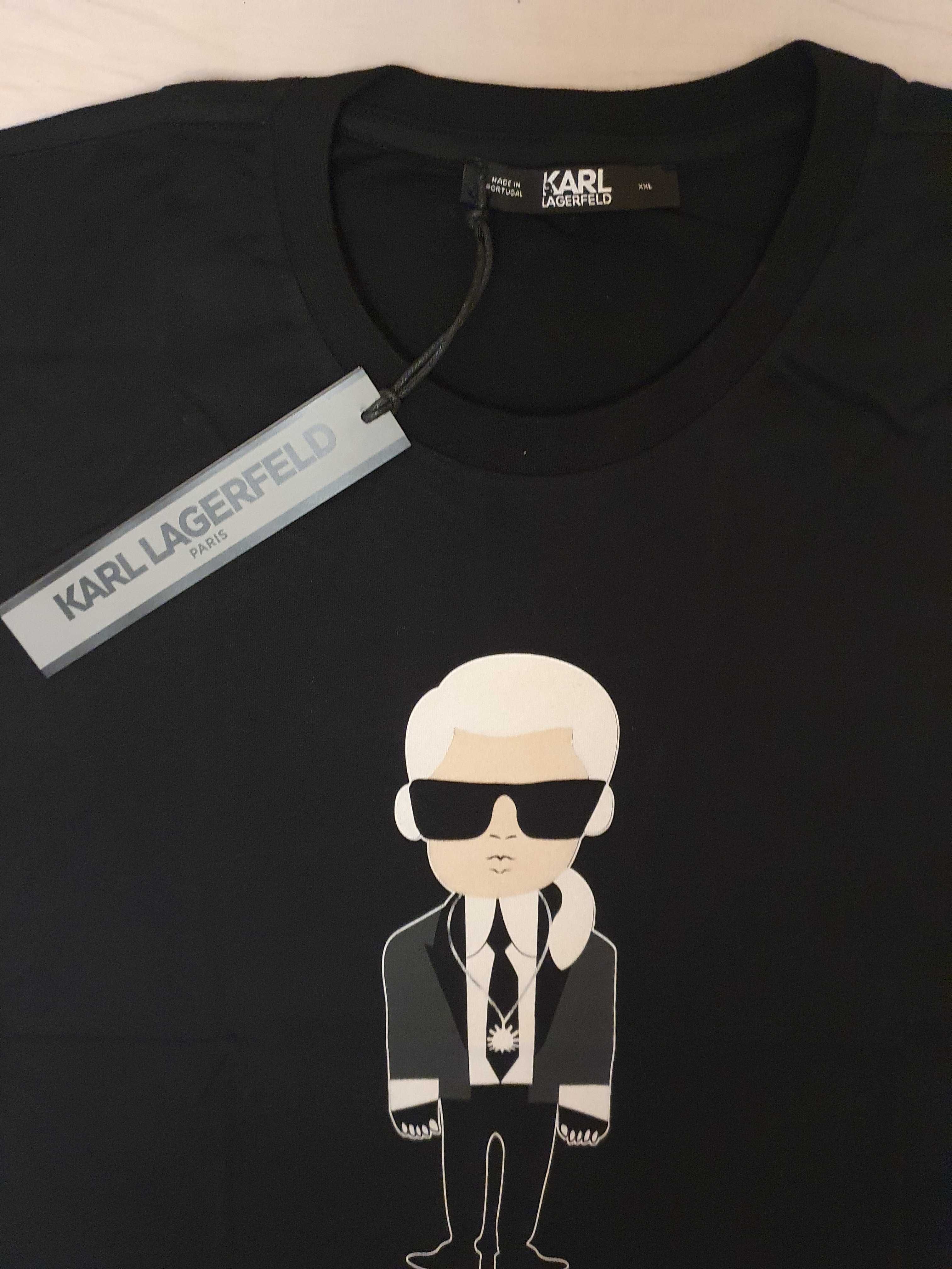 NOWA koszulka Karl Lagerfeld XXL tshirt Karl ludzik idealny prezent