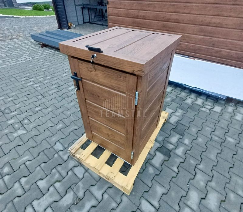 Zabudowa kosza wiata śmietnikowa obudowa 80x70x120 cm 1x240L  TS951