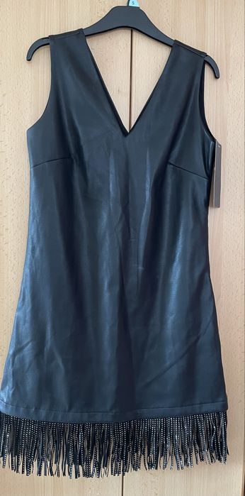 Sukienka czarna skórka rozmiar S