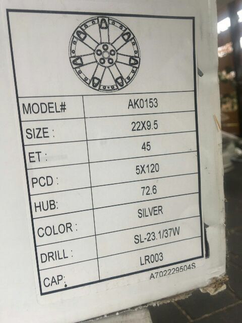 felgi 22 nowe 5x120