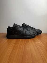 Кроссовки Jordan air размер 39 оригинал кожа осенние чёрные Nike спорт