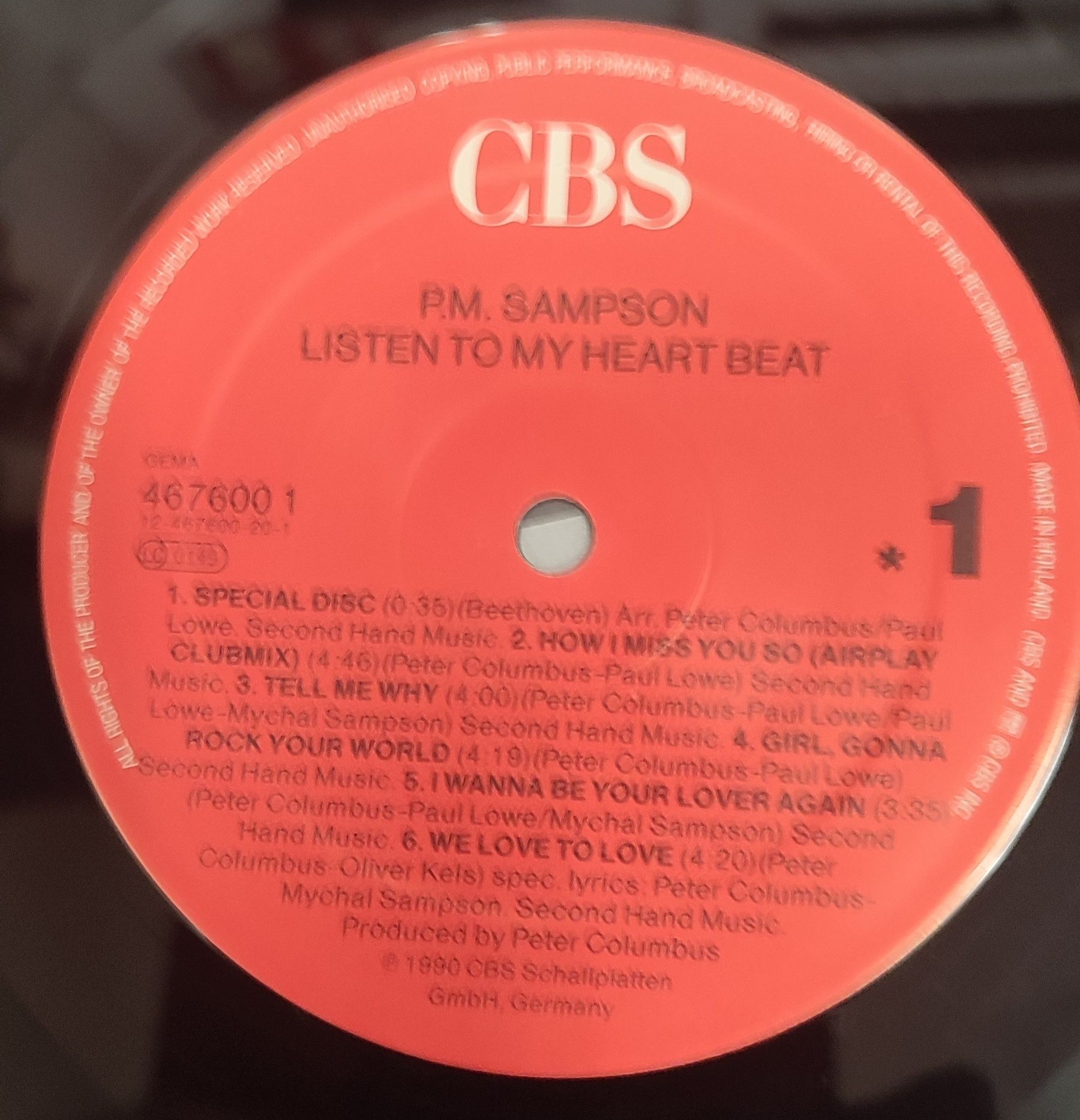 Winyl PM Sampson- listen to my