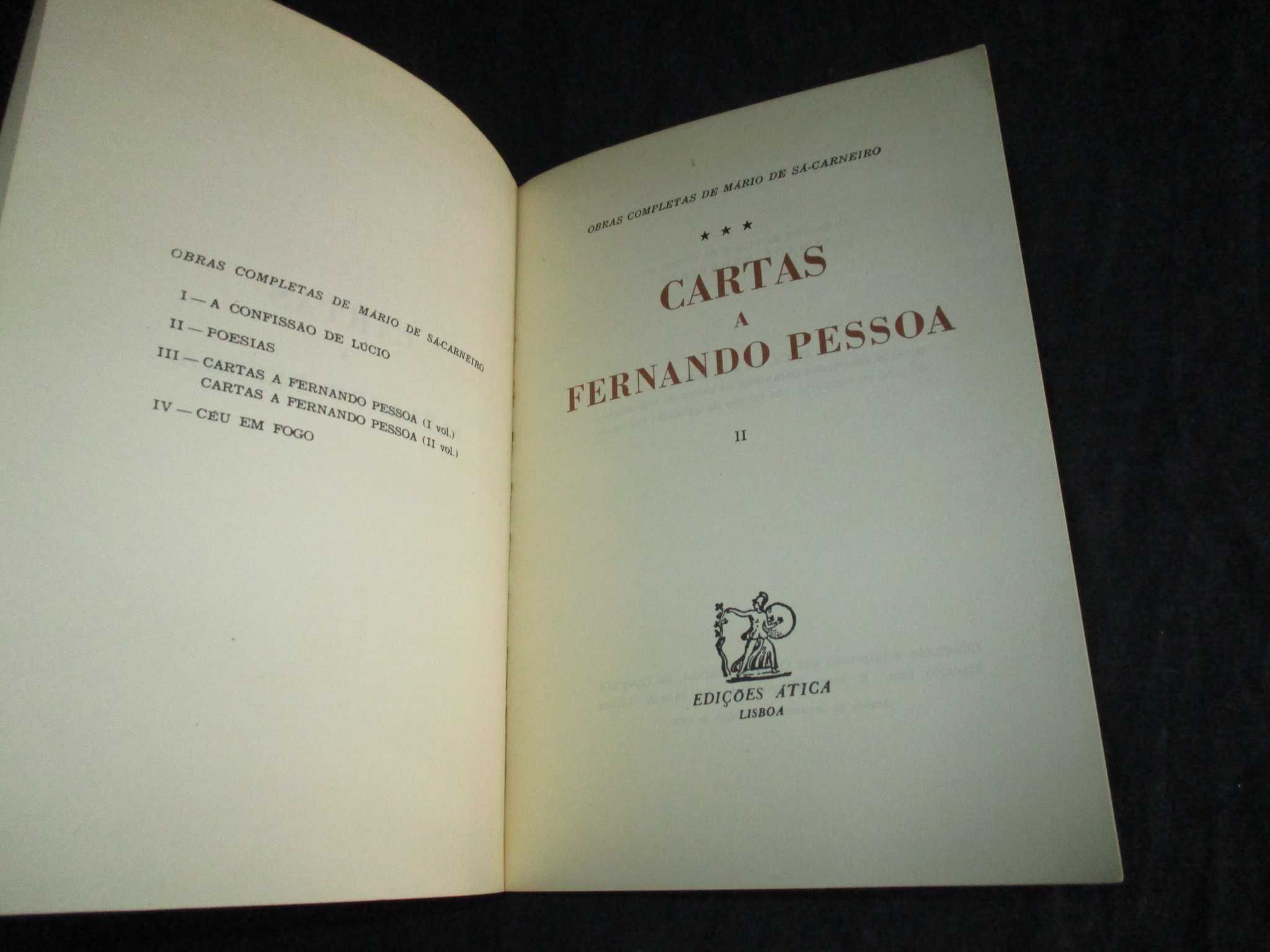 Livro Cartas a Fernando Pessoa Mário de Sá-Carneiro