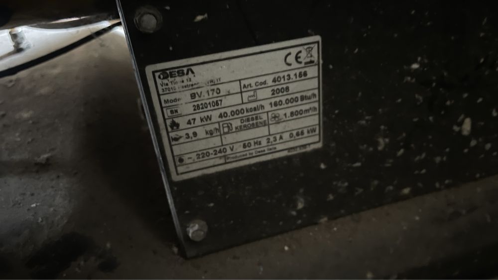 Дизельная тепловая пушка непрямого нагрева Master BV 170