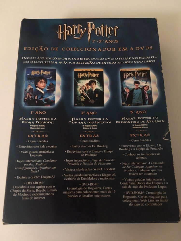 Vendo DVDs Harry Potter edição colecionador