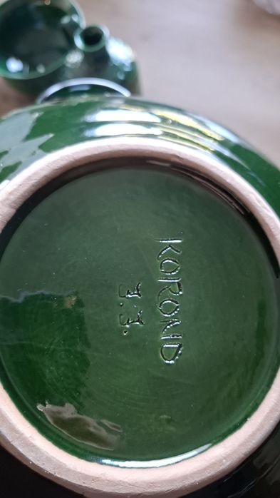 Zestaw ozdobnej ceramiki glinianej Korond Rumunia Sztuka Ludowa