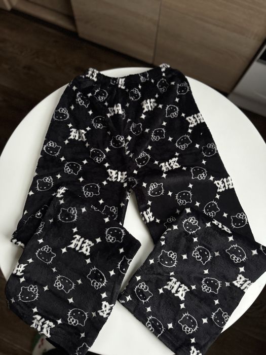Теплі мʼякі плюшеві піжамні штані hello kitty s-xl