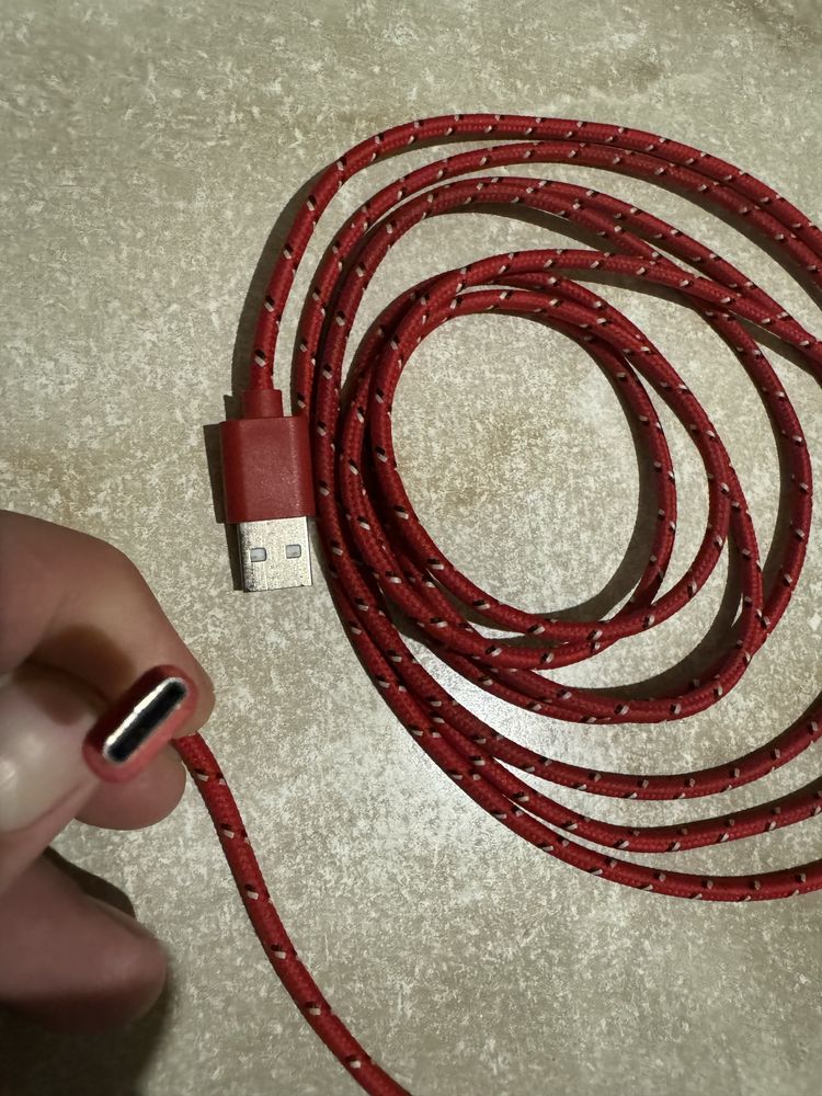 USB Type C 3 m Довгий на 3 метри Зарядний кабель доя телефона андроїд