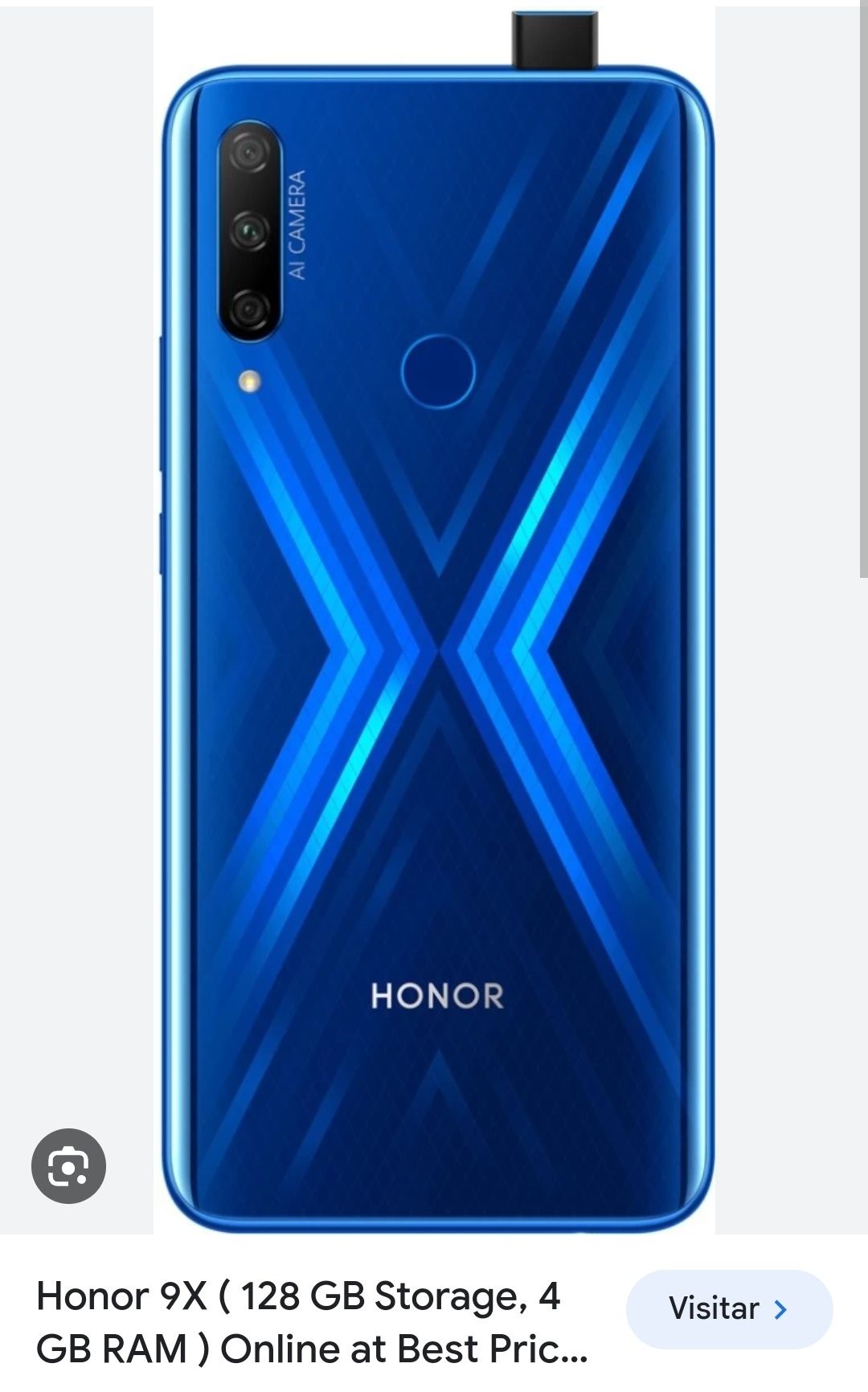 Vendo Smartphone Novo HONOR 9x (6.5'' - 4 GB - 128 GB - Preto)