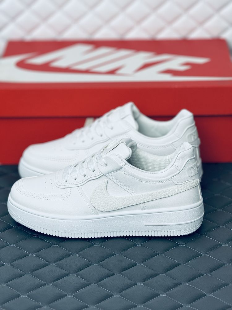 Кроссовки белые Nike air force all white унисекс кросовки Найк Форс