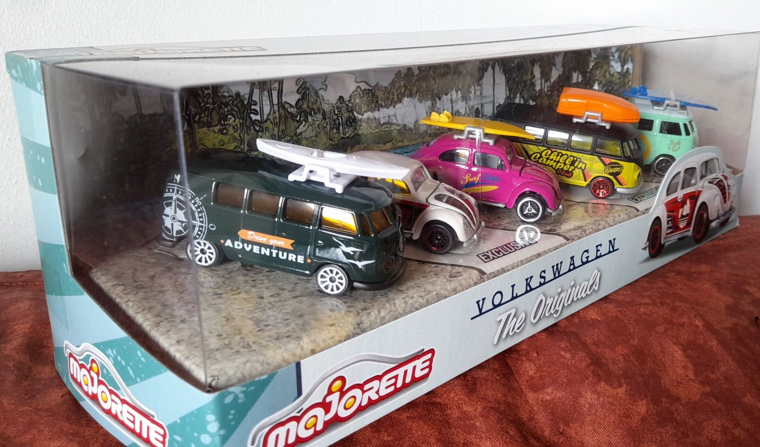 Pack de 5 miniaturas (majorette, volkswagen the Originals).